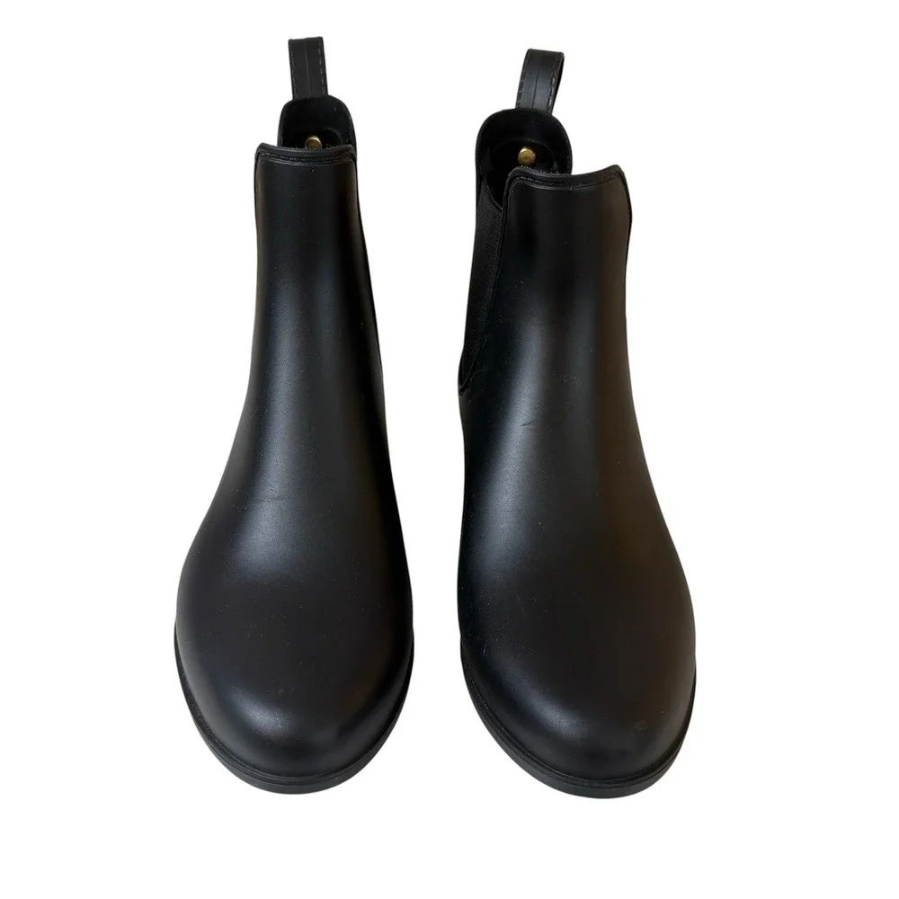 Sam Edelman Tinsley Rain Boots Matte Black Womens Size 5 Neutral Minimalist
